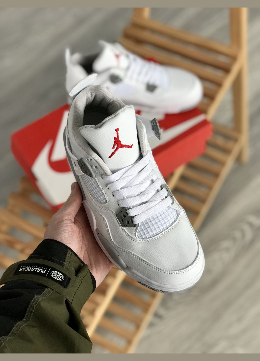 Кросівки жіночі і чоловічі Nike Air Jordan 4 Retro White Oreo white | Найк Аір Джордан 4 Ретро Вайт Орео білі No Brand білі всесезони (307288679)