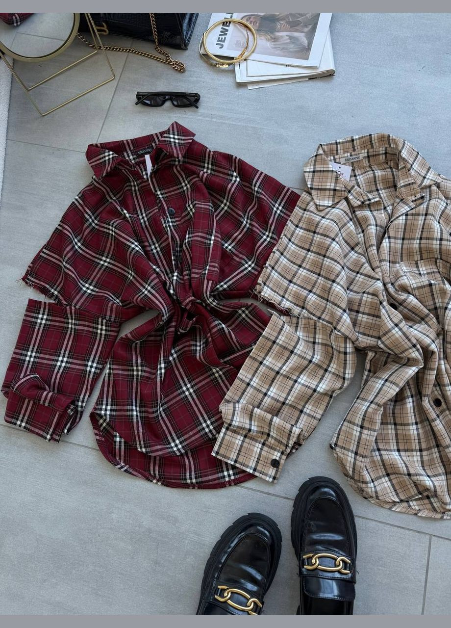 Жіноча картата сорочка No Brand (325417699)