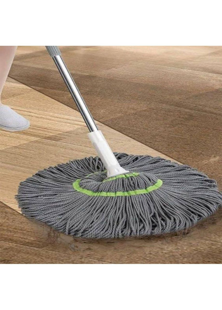 Швабра ручна 30см для сухого та вологого прибирання з віджимом та мікрофібровою Зелений (7333669) Good Idea (338561790)