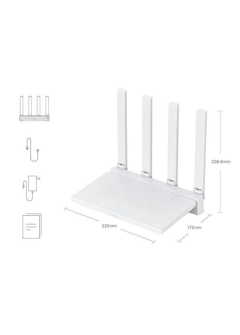 Роутер маршрутизатор AX3000T | Wi-Fi 6 (до 3000 Мб/с) NFC Xiaomi (354224328)