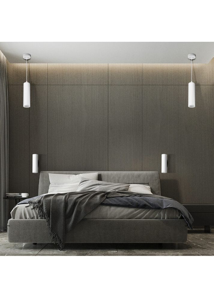 Підвісний світильник, люстра 325624 Paris Tuba GU10 1x10W IP20 Білий (094349) Goldlux (361312493)