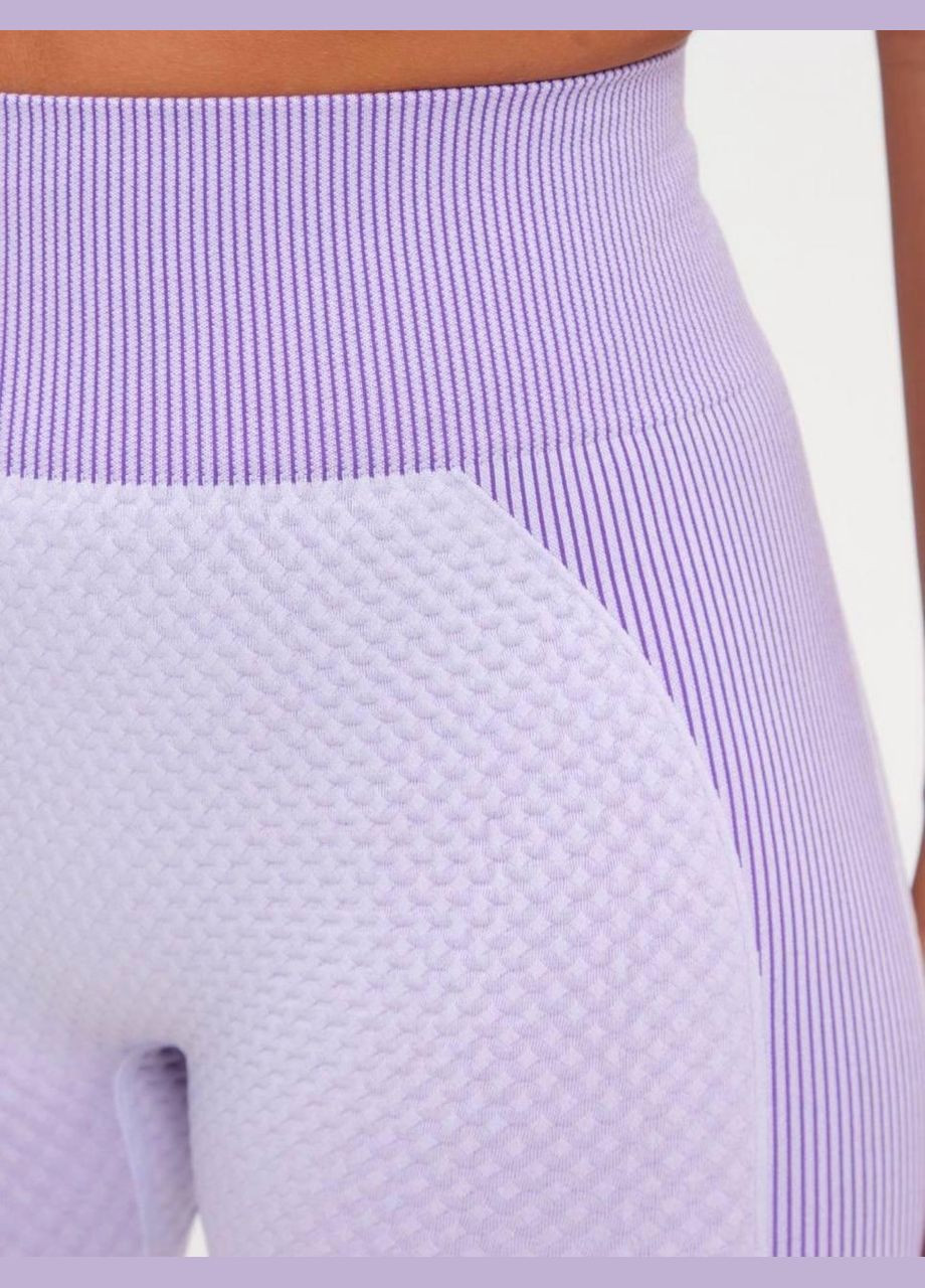 Спортивный костюм тройка (рашгард, топ и леггинсы) фиолетового цвета, размер S Trends (330756960)