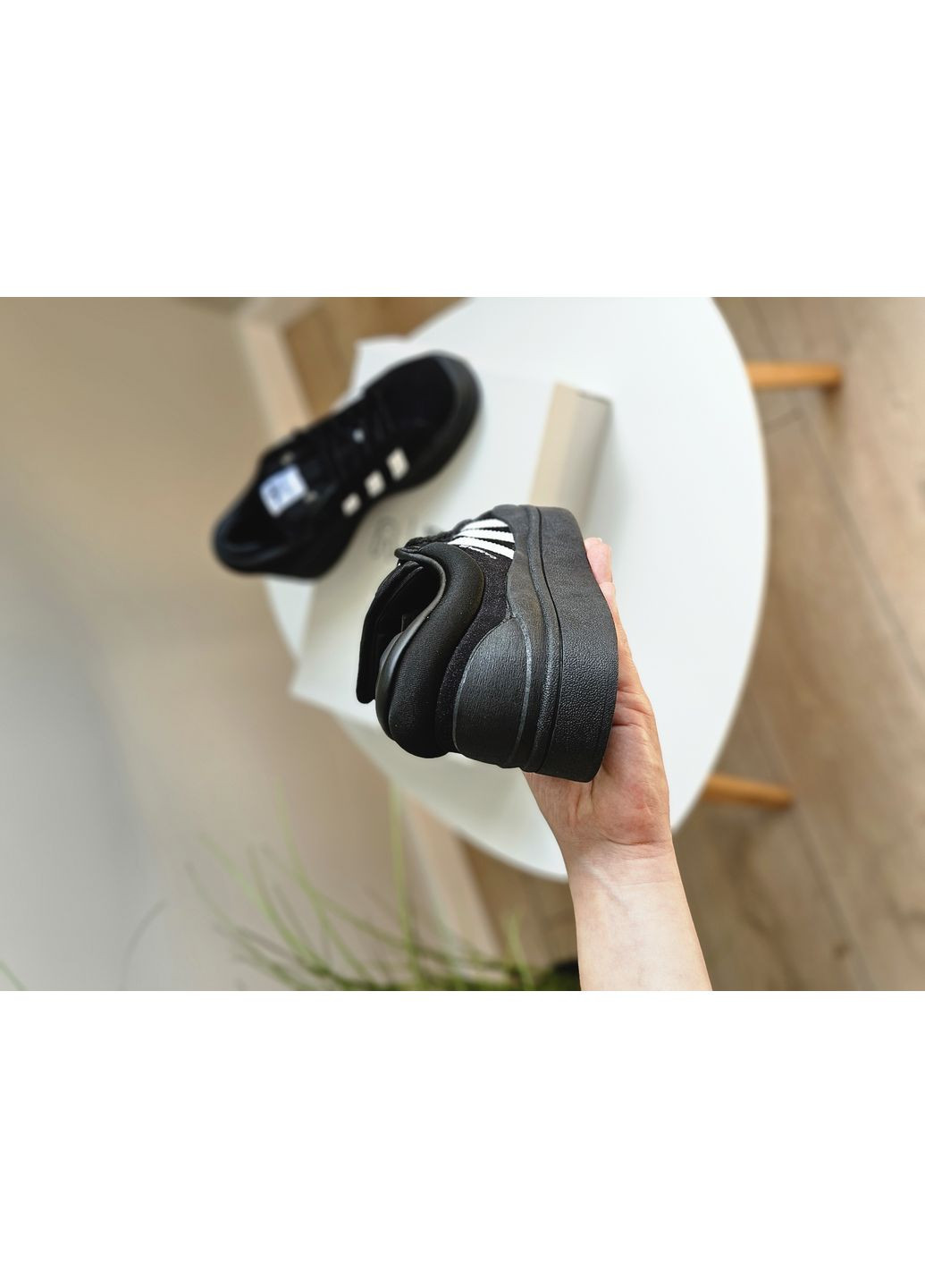 Кросівки жіночі і чоловічі Adidas Campus x Bad Bunny Black White | Адідас Кампус чорні білі No Brand чорні демісезони (363296039)