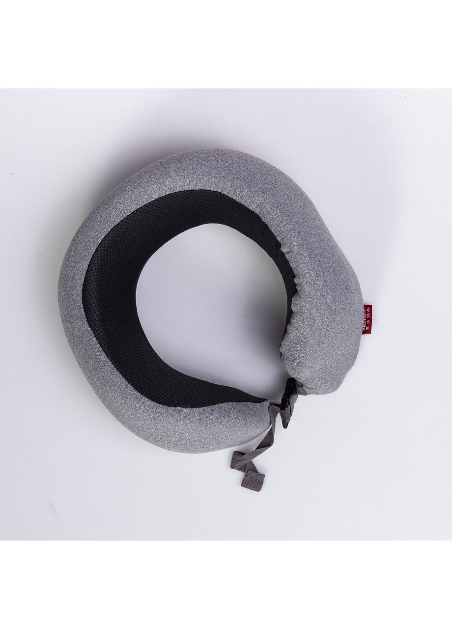 Подушка для шеи U-образная светло-серая ортопедическая для путешествий поддержка шейного отдела комфортна Yiwu (370603146)