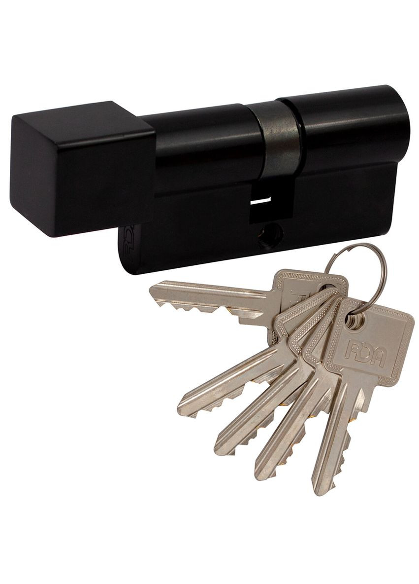 Циліндр 30/30мм англ. 60мм 5кл квадратний пов. чорний RDA (322647926)