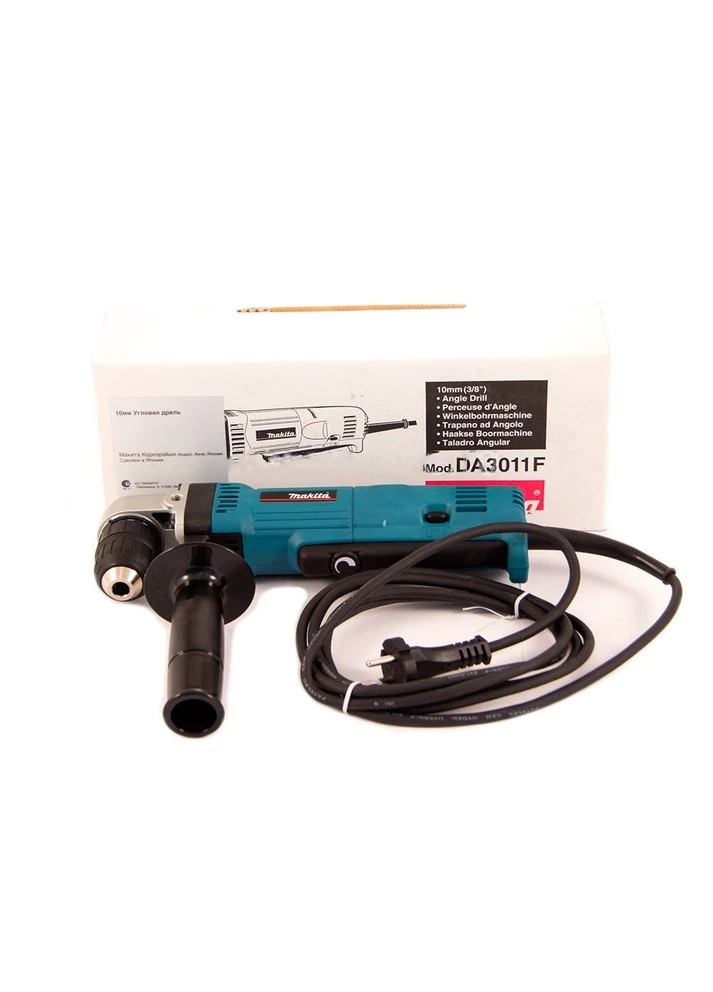 Угловая дрель DA3011F (450Вт, 10мм) с быстрозажимным патроном (4413) Makita (295040206)