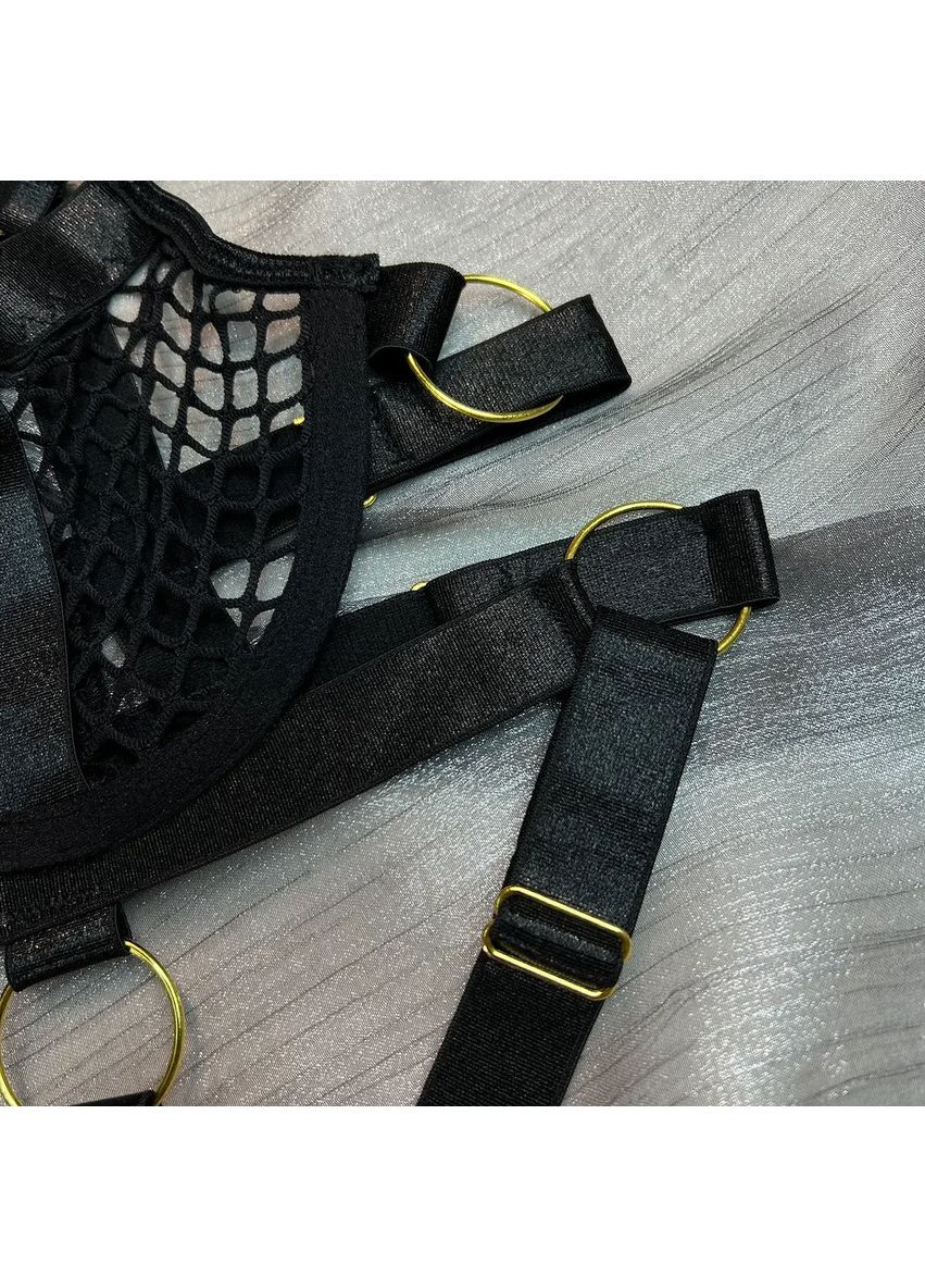 Мереживний боді із кісточками в районі паху є кнопки. Мереживний боді чорного кольору із спандекса China (360861707)