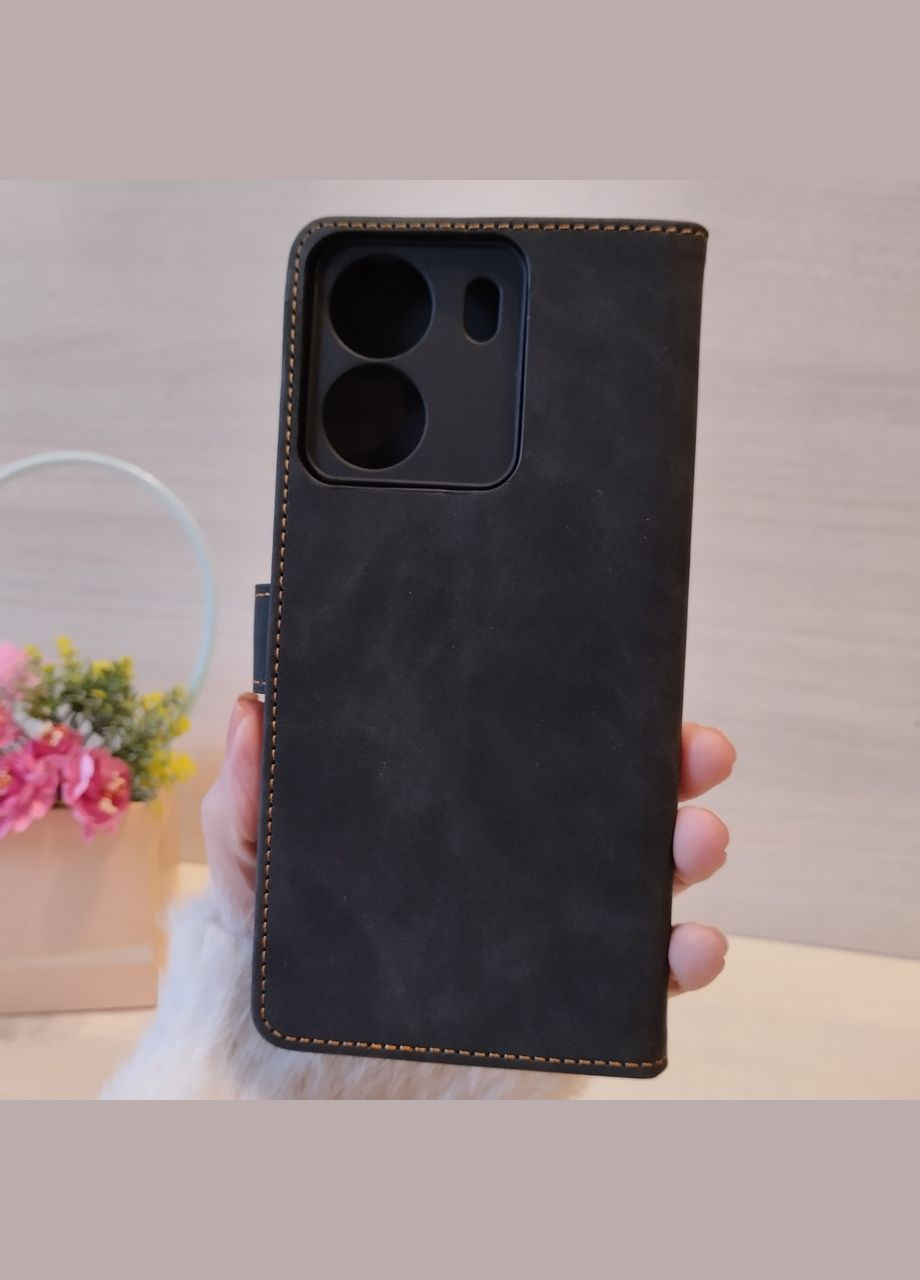 Чохол для xiaomi redmi 13c книжка підставка з кишенями для карток (червоний) No Brand (315501853)