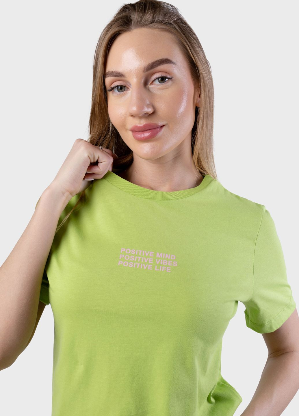 Женская футболка Fashion салатовая 103801 Power - (325810415)