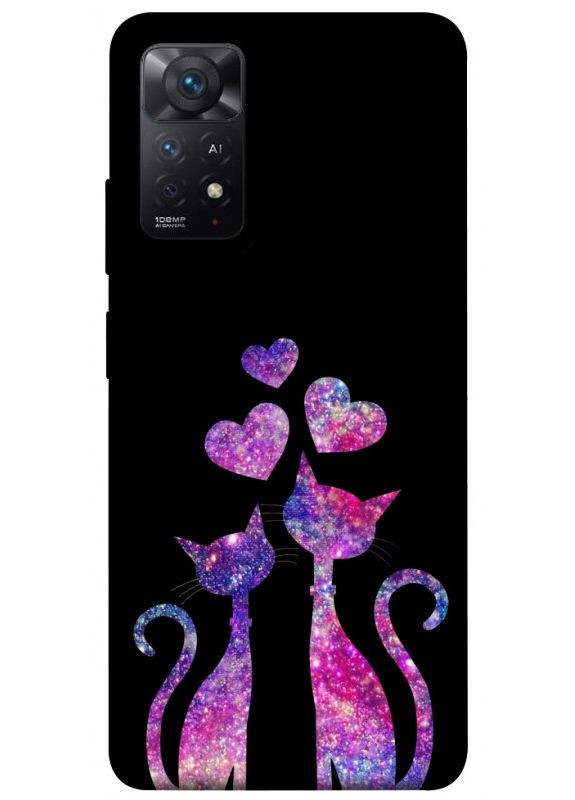 Чехол с принтом для Xiaomi Redmi Note 11 Pro 4G/5G / для Ксяоми, сяоми, ксиомы редми ноте 11 о Космические коты No Brand (338601546)