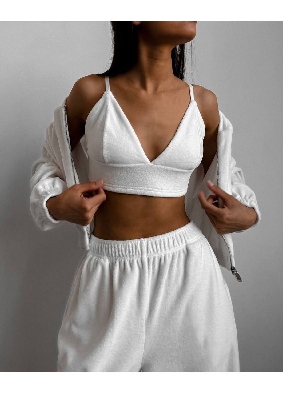 Жіночий велюровий костюм-трійка з Туреччини — заміри в описі DK/DL Мода без кордонів (358758177)