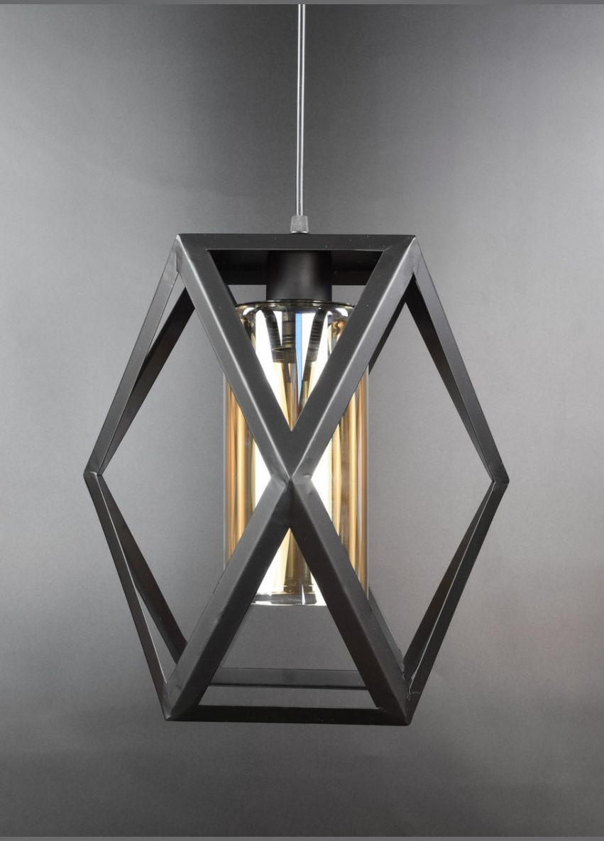 Люстра підвісна LOFT на 1 лампочку 25954 Чорний 40-95х28х28 см. Sunnysky (364754780)