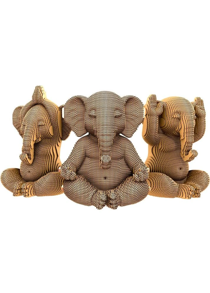 3D пазл 3D Puzzle ZEN ELEPHANTS TRIO (CARTTRIOZEN) Cartonic (400183977)
