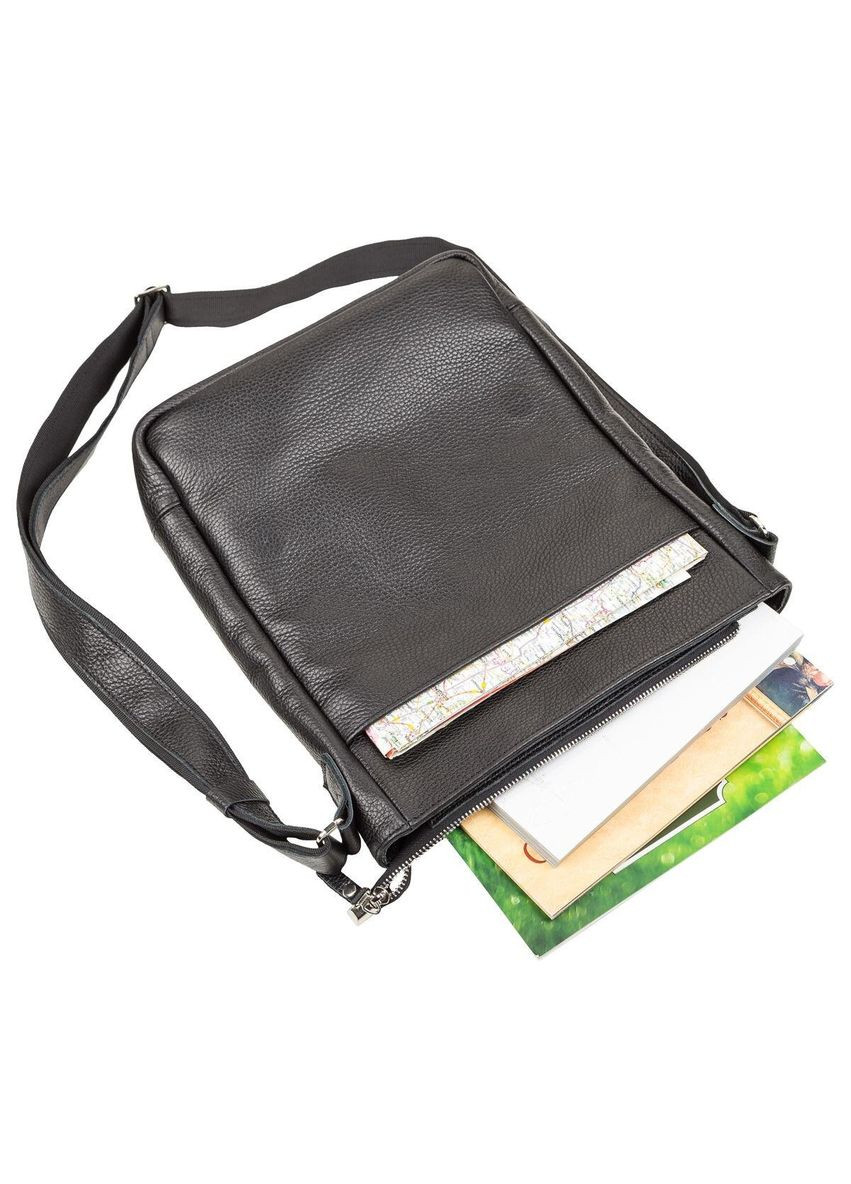 Сумка 11080 из натуральной кожи Черная Shvigel (329147453)