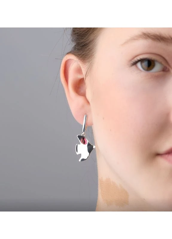 Серьги серебряные с птицами Благовещение FUCHSIA 925 пробы Skifska Etnika (364202993)