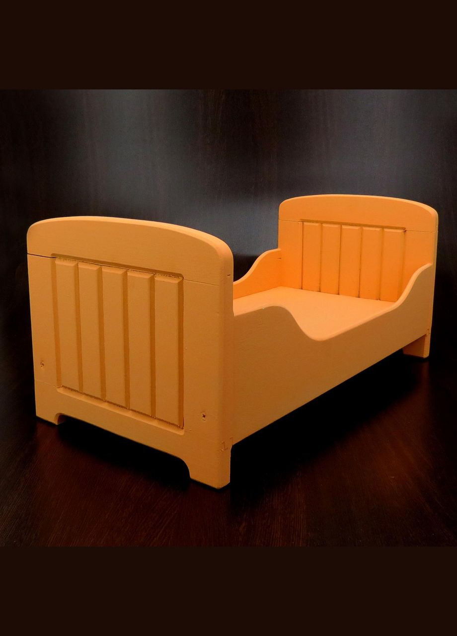 Кровать для кукол из дерева Эсмеральда грейпфрут (КРТ-000454) No Brand (328606035)