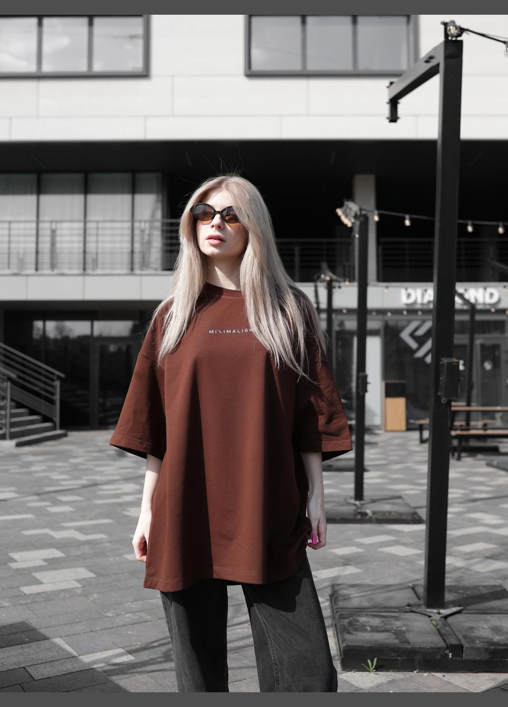 Стильна футболка з принтом No Brand - (330145386)