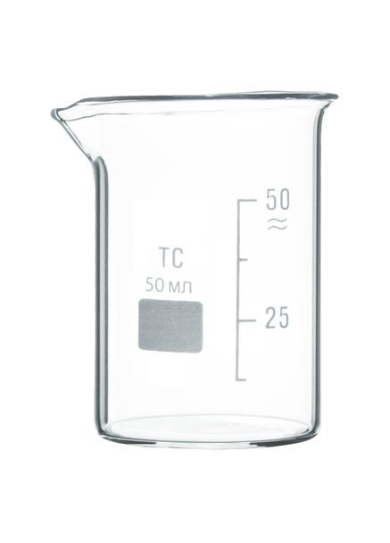 Склянка висока В-1-50 мл ТС з градуюванням Склоприлад (366393848)