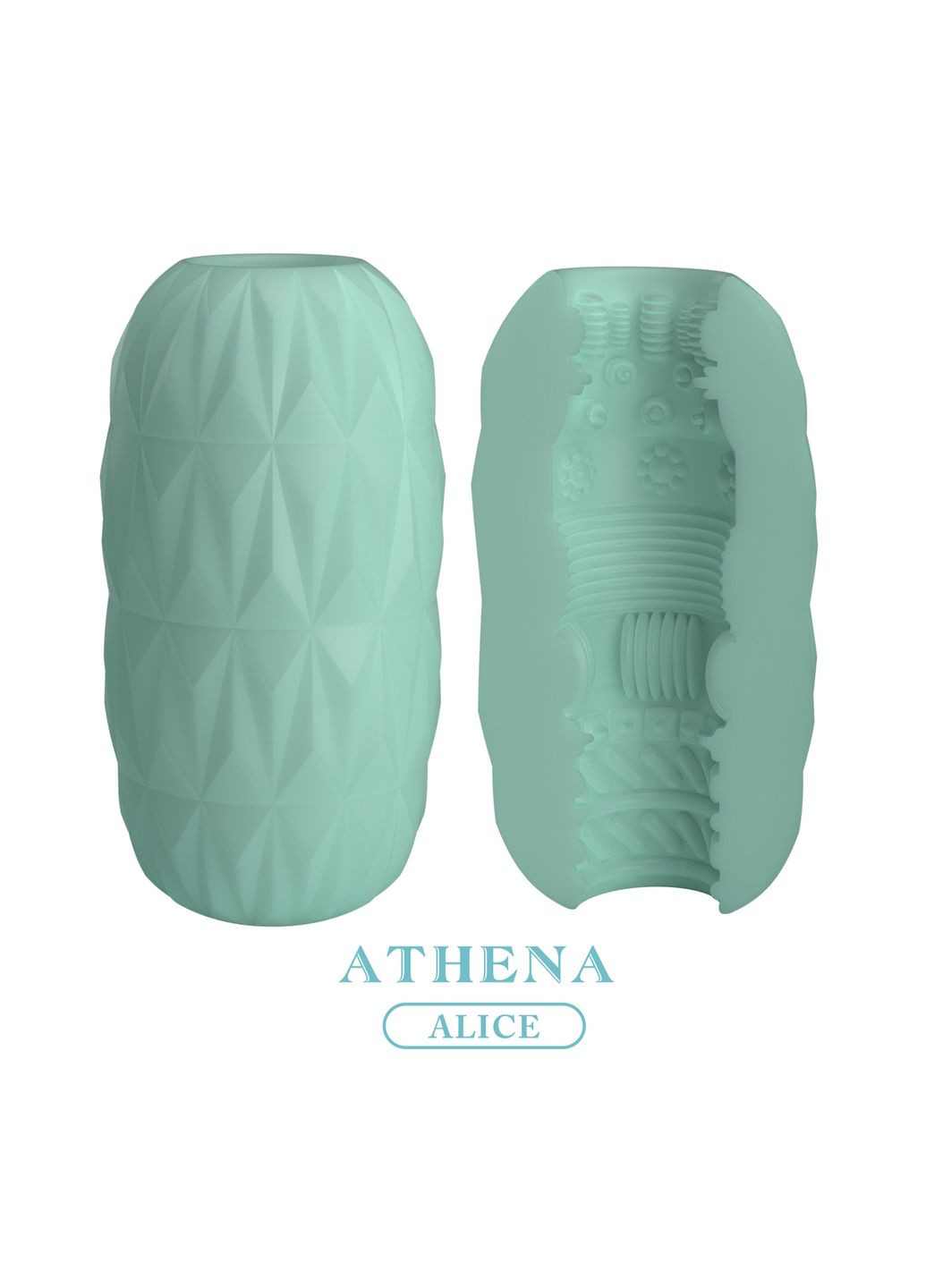 Мастурбатор яйце Athena Alice блакитний, 11.3 x 5.9 см Pretty Love (361670440)