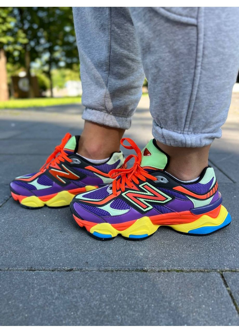 Цветные демисезонные кроссовки мужские new balance 9060 «prism purple» multicolor нью беланс 9060 No Brand
