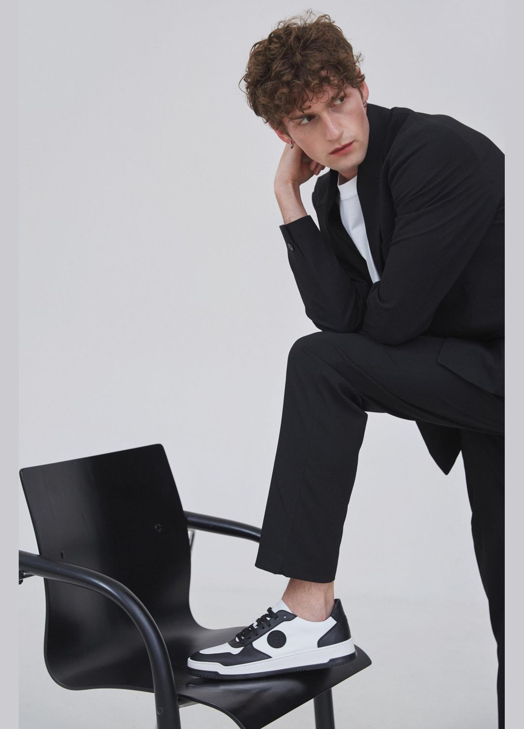 Білі кеди низькі, колір білий Estro