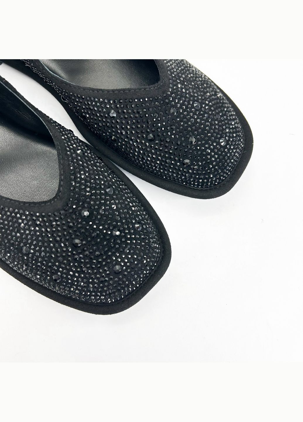 Жіночі балетки (р) замша 0-1-1-301-519-2-1 Oeego | чорні (317319801)