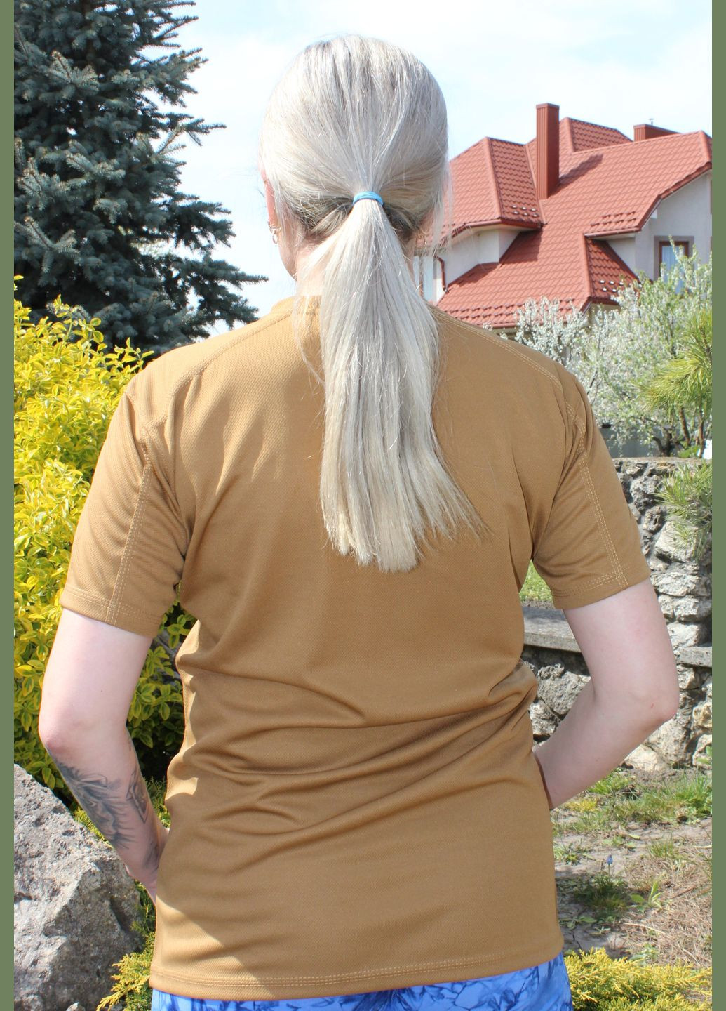 Тактична жіноча футболка "Trail" (койот) (Coolmax (кулмакс)) No Brand - (299462991)