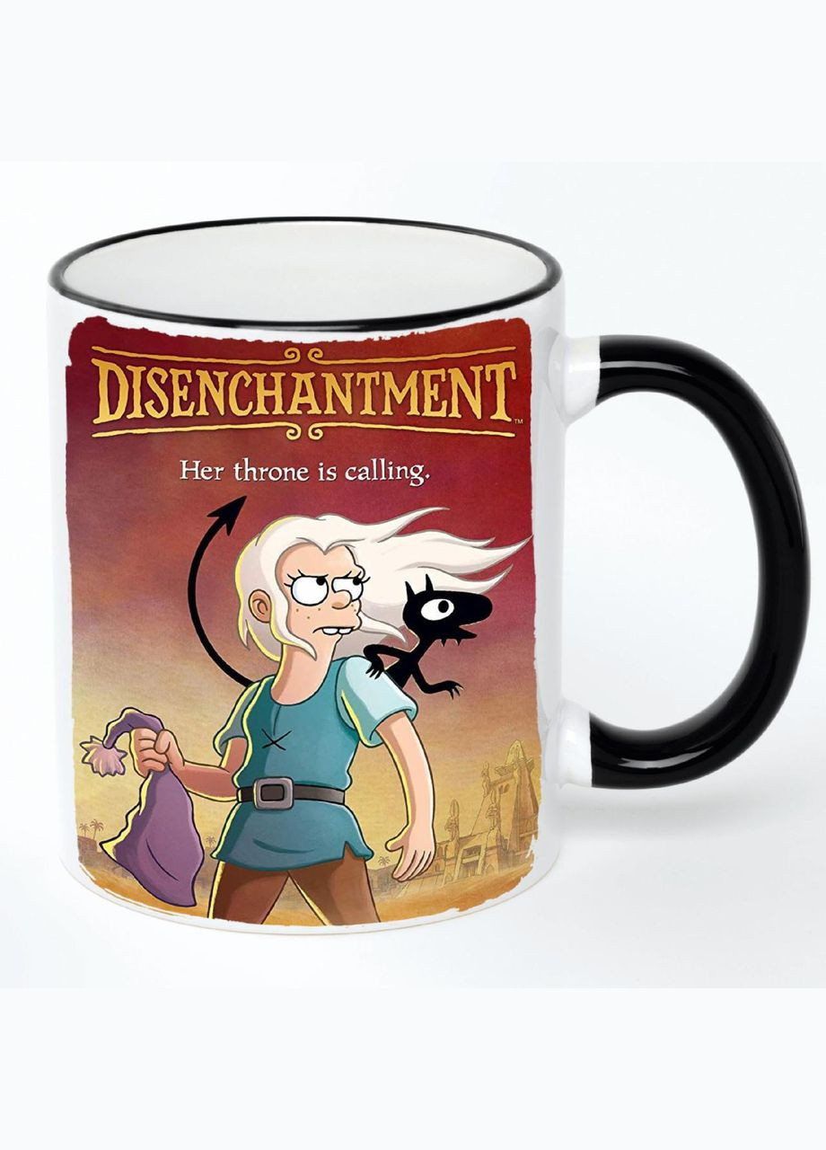 Чашка Розчарування Мультик #003 (кухоль, кружка) Біла з чорною ручкою 330 мл No Brand (322716570)