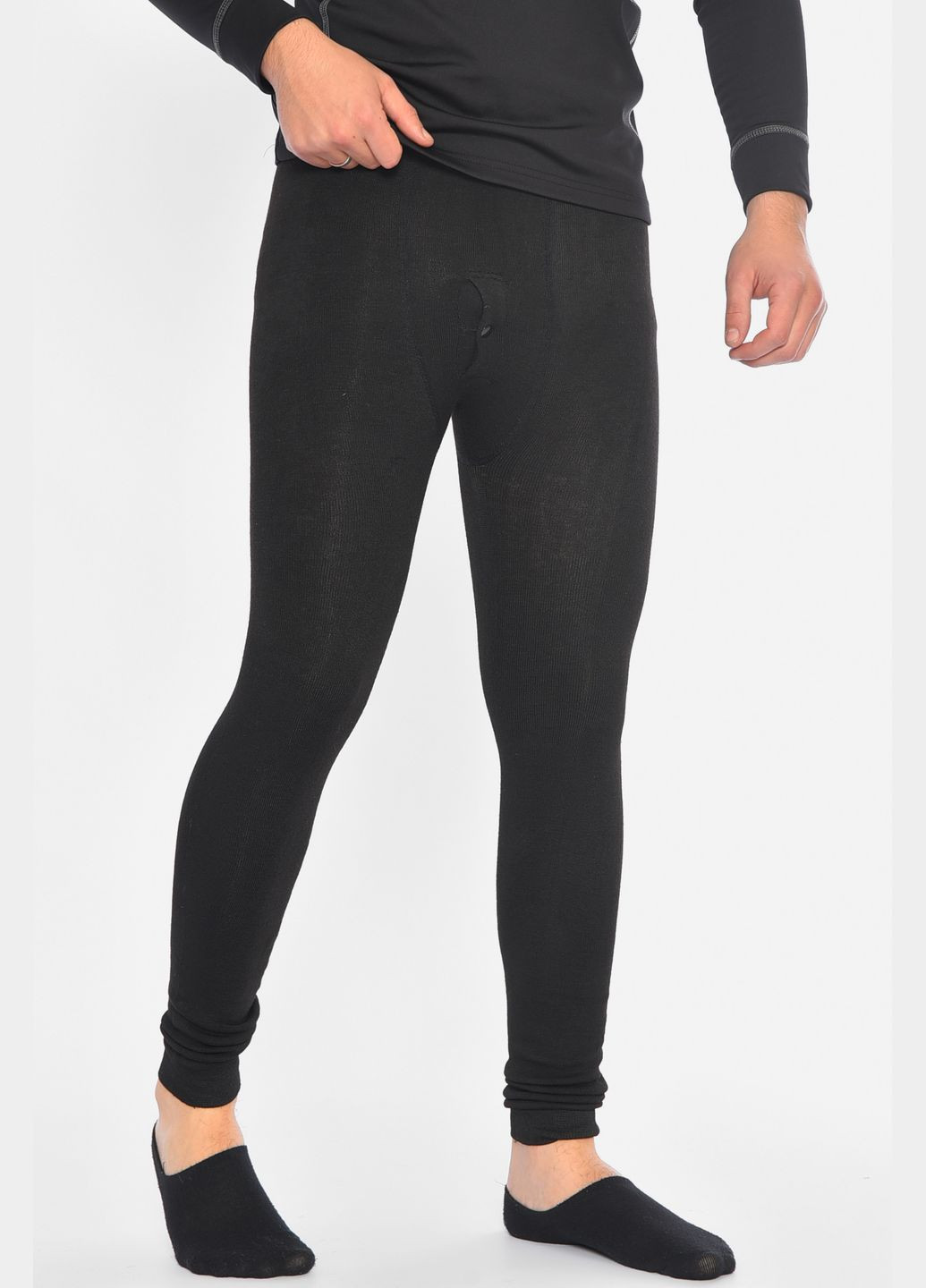 Підштанники чоловічі з начісом чорного кольору Let's Shop (307470510)