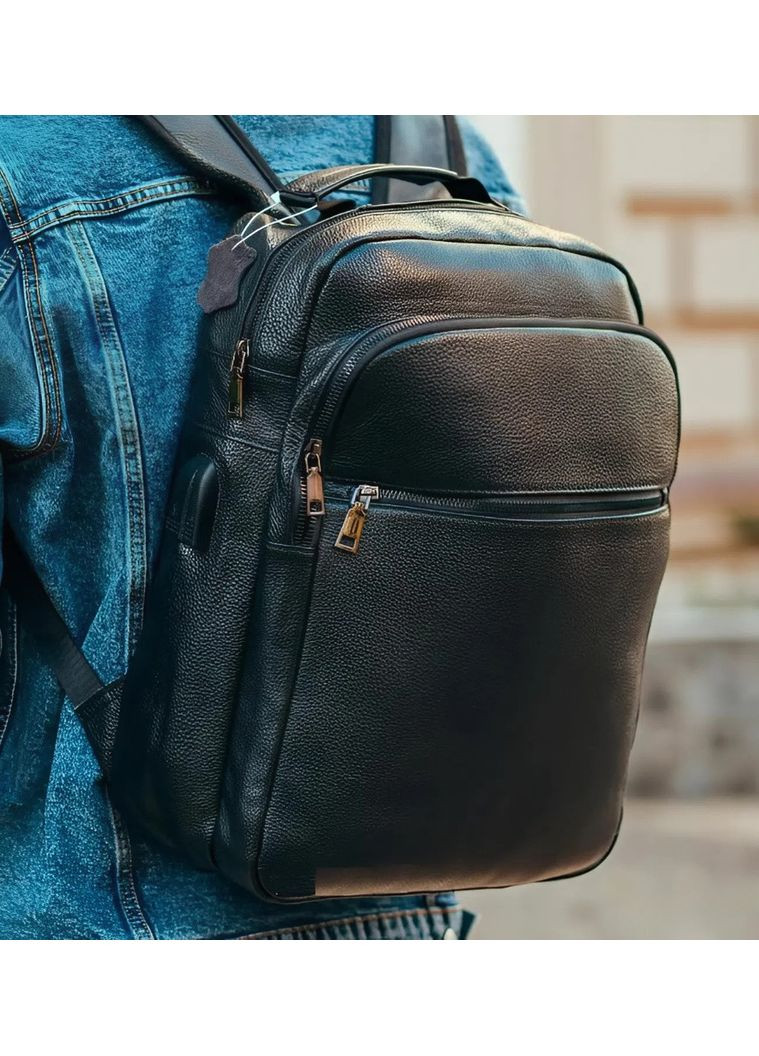 Рюкзак кожаный для мужчины 29х40х15, цвет Tiding Bag (384513725)