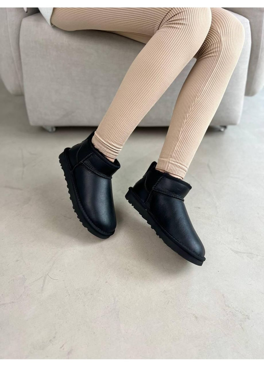 Угі Чоловічі UGG Ultra Mini Black (Шкіра) (366320738)