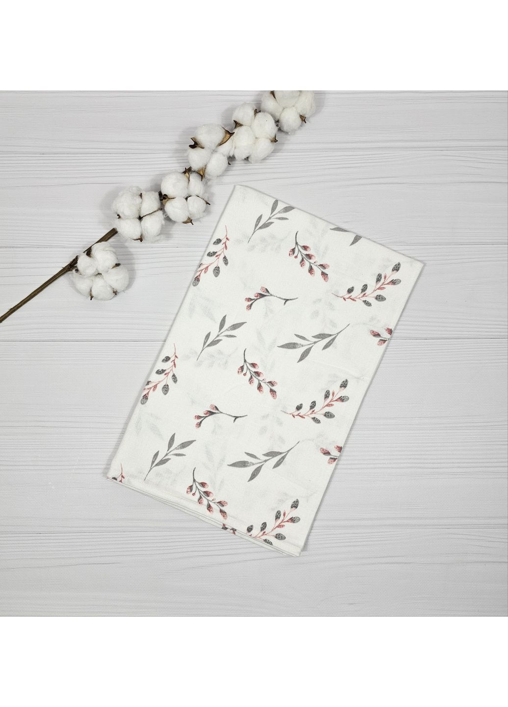 Набор детских пеленок A.L.Babybox Веточки с муслином Белый No Brand (362190789)