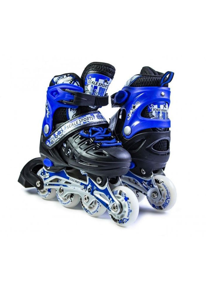 Набор роликовых коньков LF 905 S ( ) с комплектом защиты синие (LFC905SBLUE) Scale Sports (364113994)