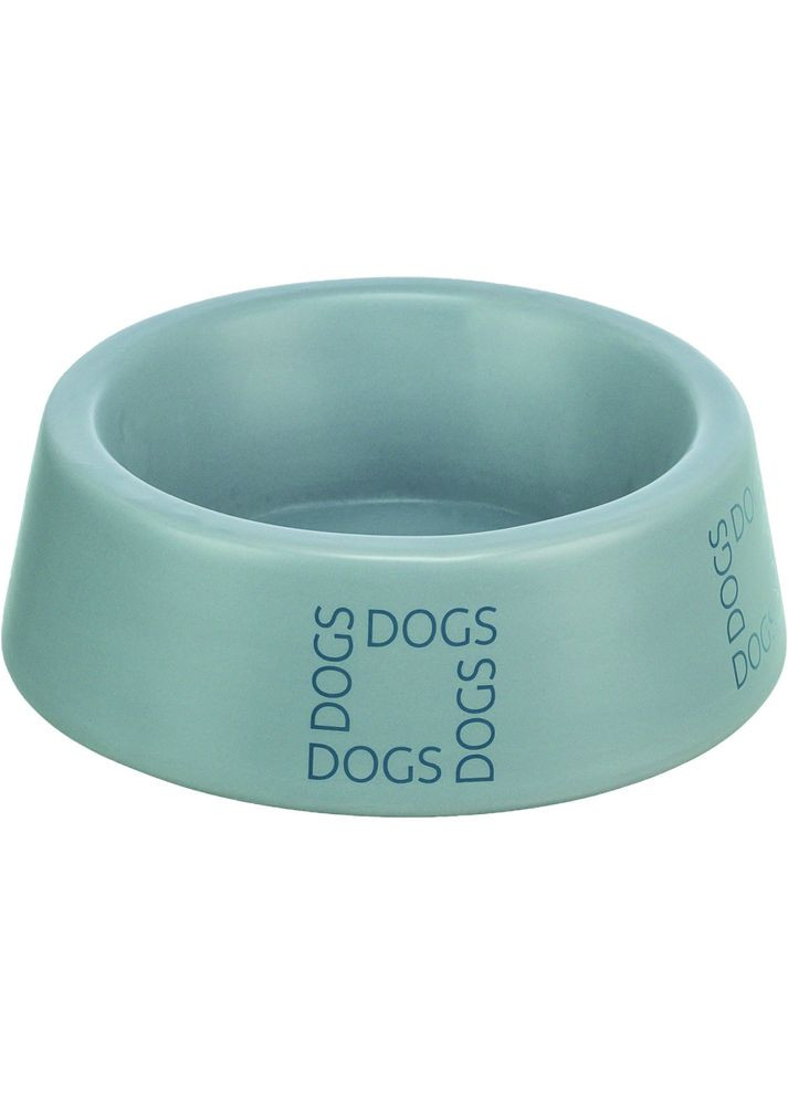 Миска керамічна для собак 0,4 л діаметр 16 см сіро-блакитна Trixie (355255699)