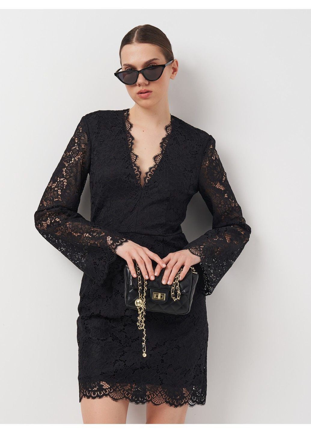 Чорна ділова сукня H&M однотонна