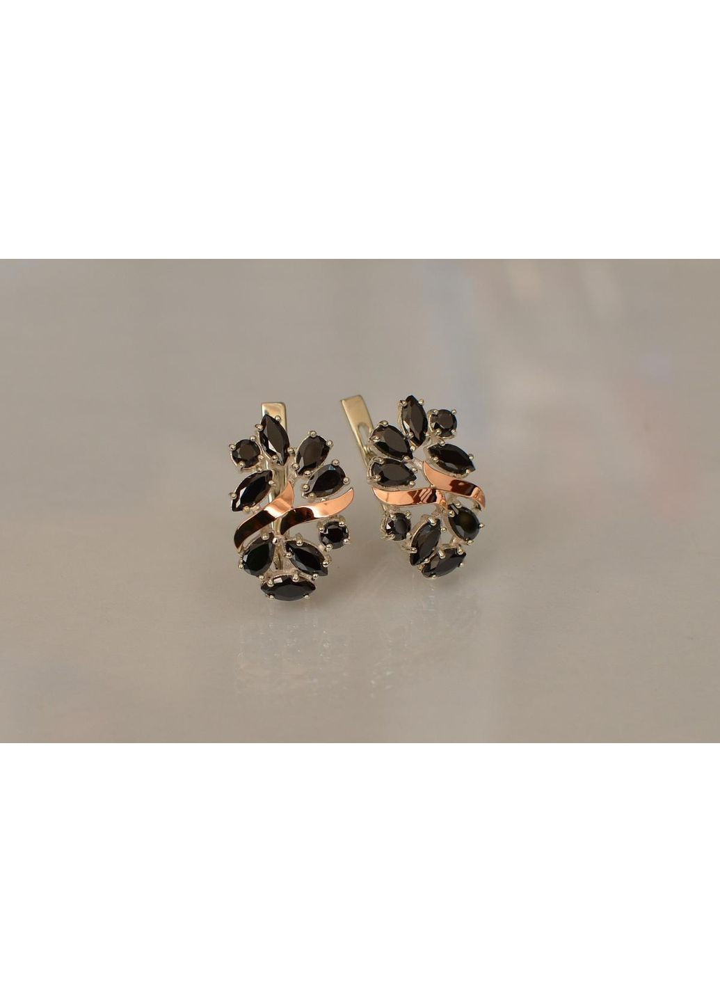 Срібні сережки з золотими накладками Silver Style (56718789)