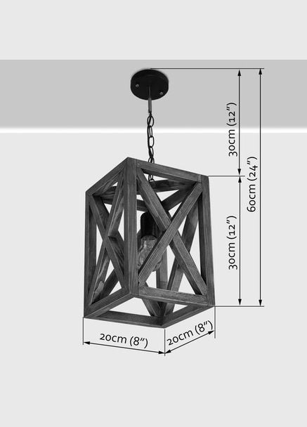 Подвесной светильник из дерева Лонгум мокко (ЛЮС-002210) No Brand (328078778)