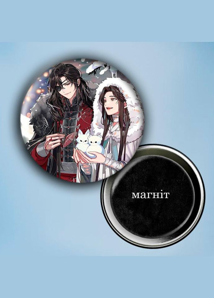 Фотомагнит (магнит на холодильник) Аниме Благословение небожителей #0019 56 мм черный No Brand (309151923)