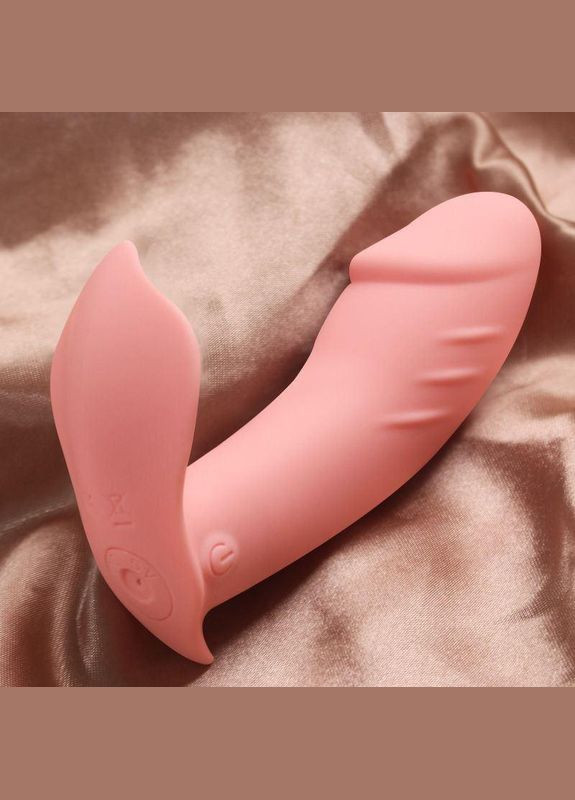 Реалистичные силиконовые вибратор бабочка смарт USB No Brand (301909310)