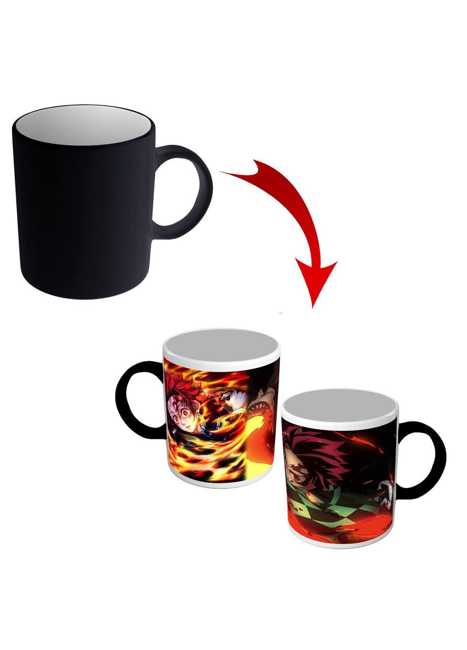 Чашка хамелеон Танджиро Камадо с аниме Клинок рассекающий демонов No Brand (302522948)