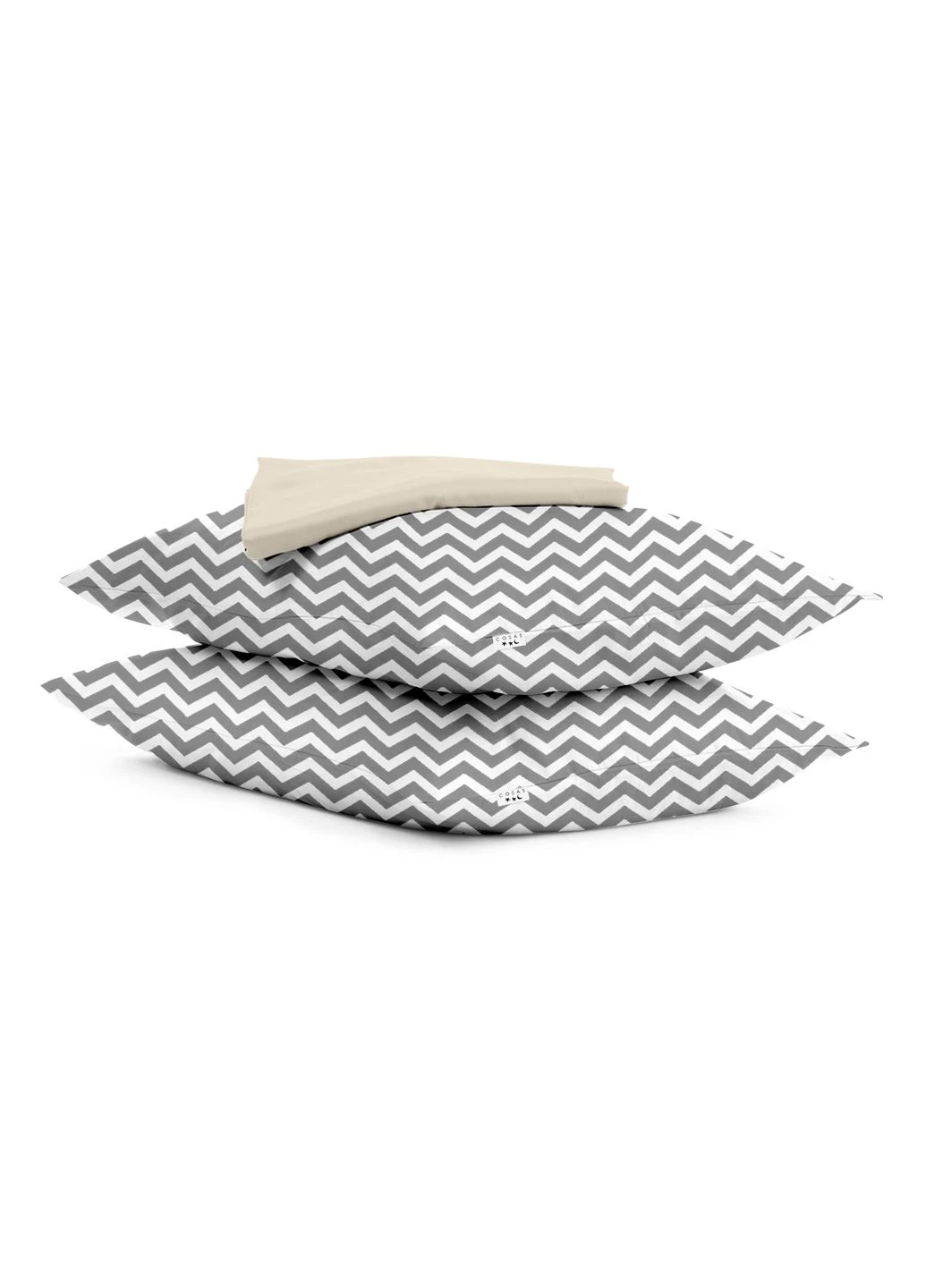 Набір наволочки і простирадло BEIGE ZIGZAG GREY (4822052060483) Cosas (392184172)