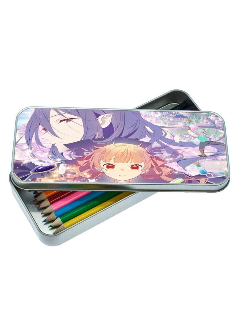 Пенал школьный для мальчика и девочки металлический Аниме Сказка о сахарном яблоке #003 7*18 см Silver No Brand (309159059)