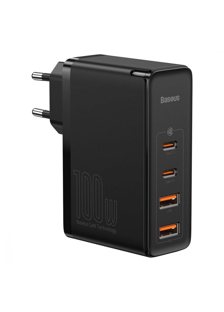 МЗП GaN2 Pro Quick Charger 100W (2Type-C+2USB) black Baseus (322245476)