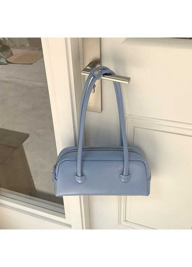 Черная прямоугольная сумка-багет из экокожи с двумя длинными ручками No Brand (362588163)