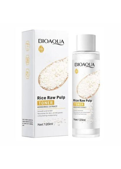 Тонер для обличчя Rice Raw Pulp Toner з рисовим екстрактом, 120мл Bioaqua (352743242)