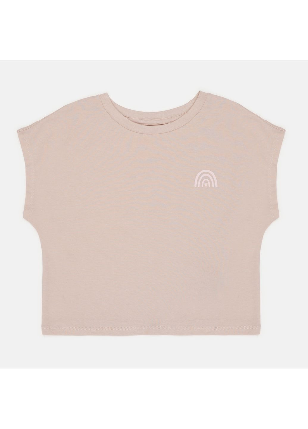 Светло-бежевая летняя футболка H&M