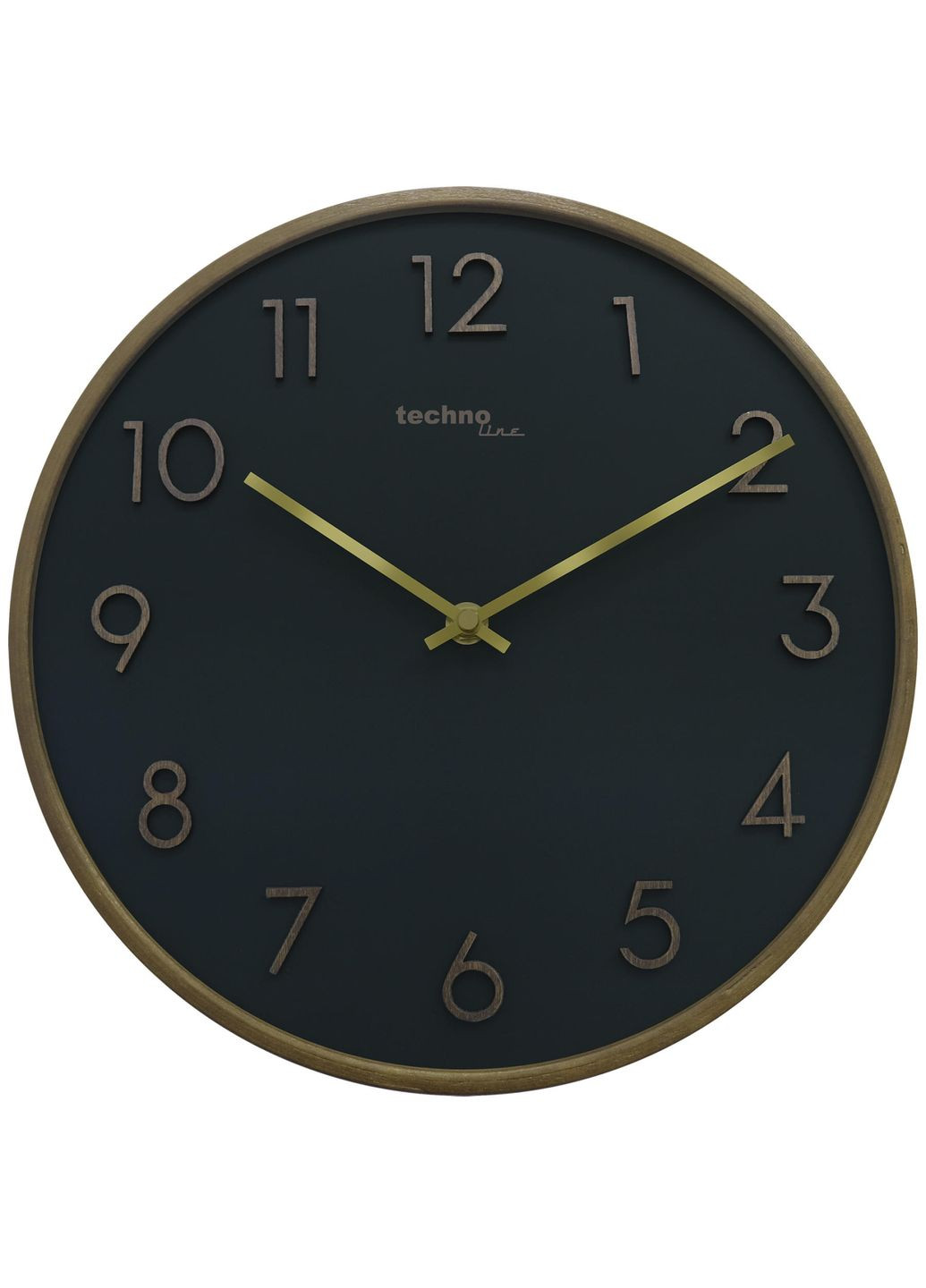 Настенные часыTechnoline темно-зеленые кварцевые круглые для дома и офиса стильные интерьерные часы ProDobro (365731273)