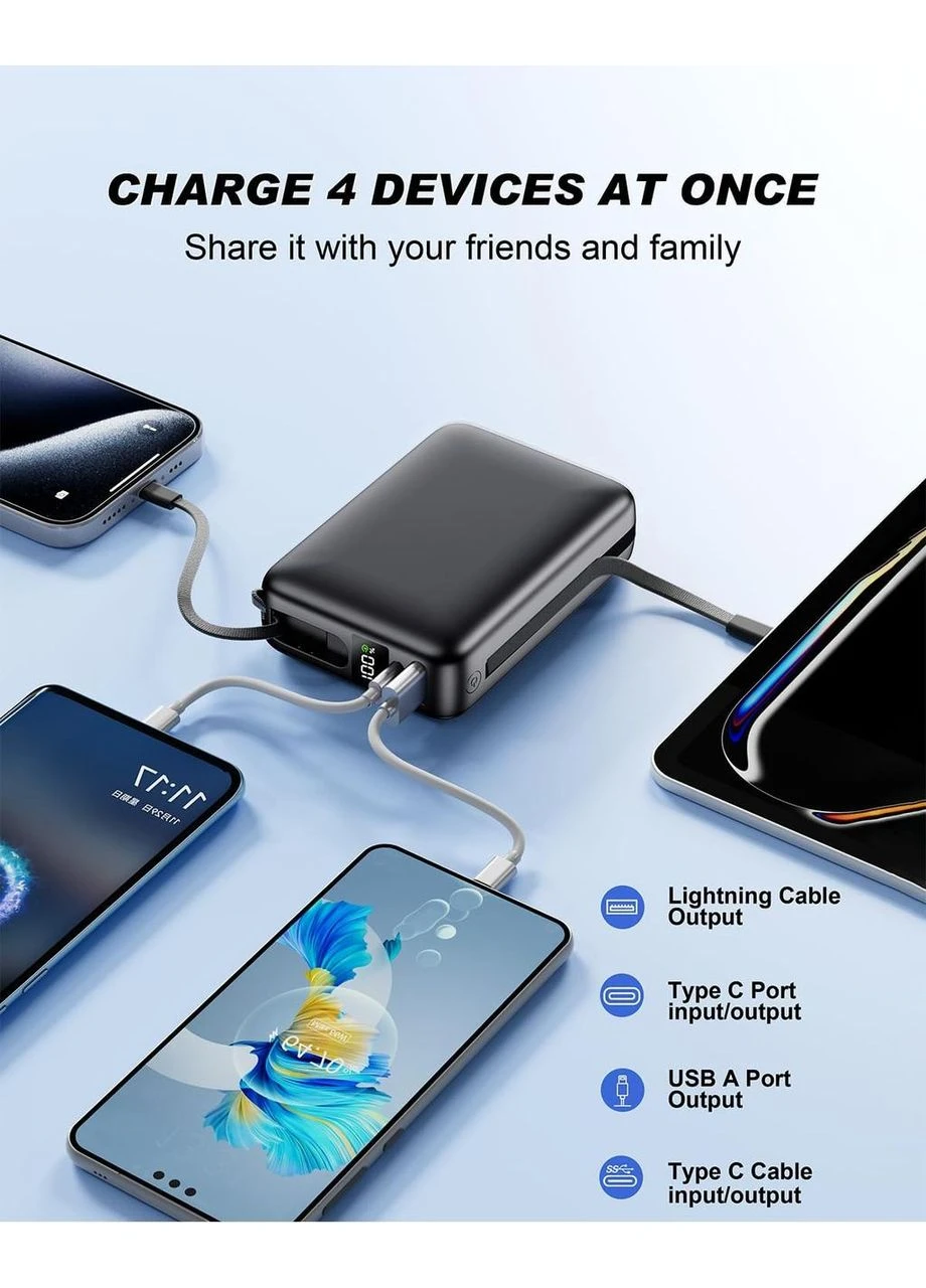 Power Bank, портативное зарядное устройство N20 емкостью 26800 мА·ч, Amazon, Германия Portable (400406633)