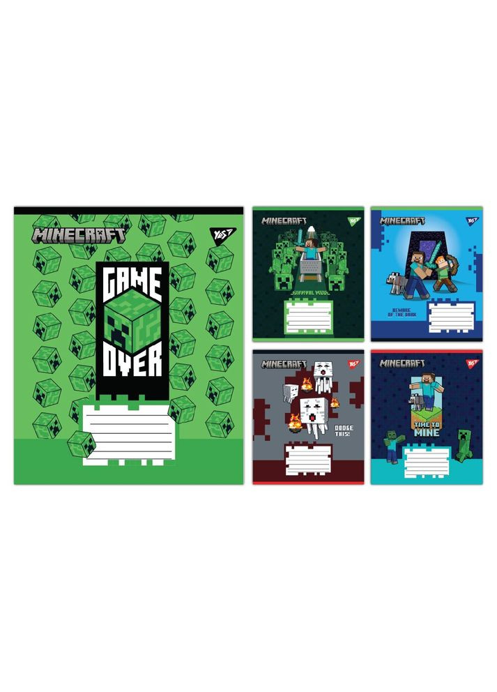 Зошит учнівський Minecraft Walls 767563 12 аркушів shop (4823092291608) Yes (339108465)