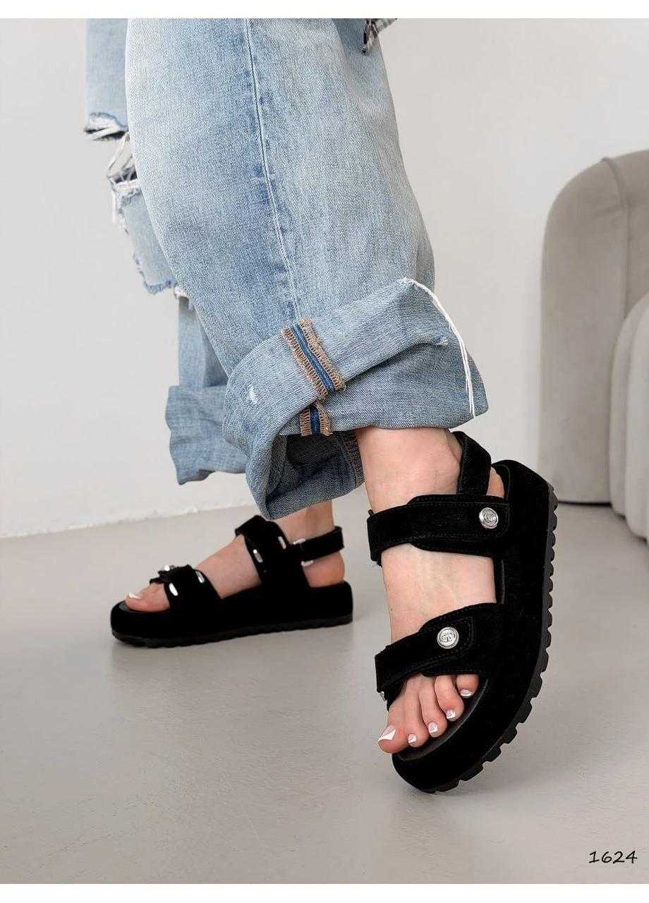 Чорні босоніжки No Brand (392497507)
